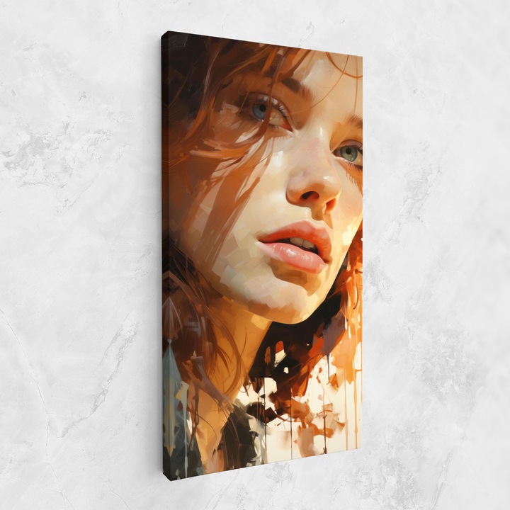 Tablou Canvas, 50x100 cm, Dormitor si Living, Femei, Porterete, Pretty Woman Portrait