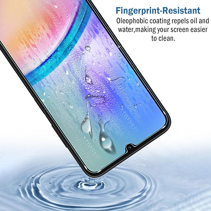 Folie de protectie 3D din sticla temperata pentru Samsung Galaxy A05s, margine fara aluminiu, hidrofoba, 9H, transparenta
