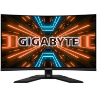 Monitor Gaming Curbat LED VA Gigabyte 31.5", UHD (3840x2160), 144Hz (160Hz O.C.), 1ms, 1500R, DCI-P3 93%, KVM, Boxe 3W x2, Hub USB, 2x HDMI, Display Port, USB Type-C, VESA, negru