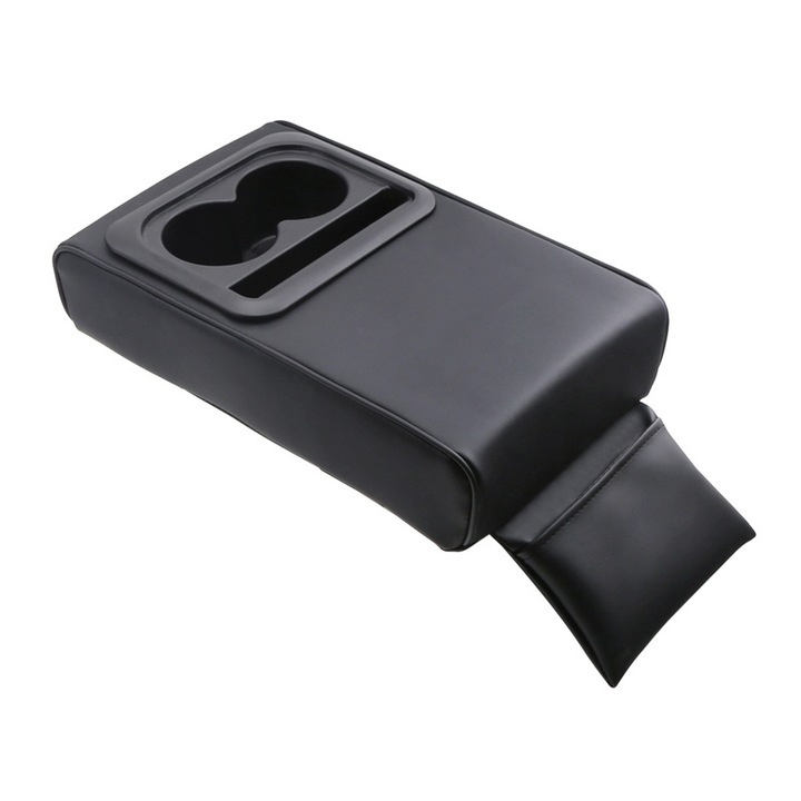 Cotiera auto, spuma cu memorie, usor de curatat, negru, 35x20.5x7.5cm