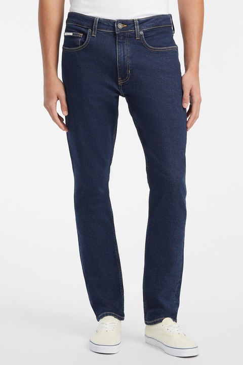 GUESS JEANS, Slim fit farmernadrág, Tengerészkék