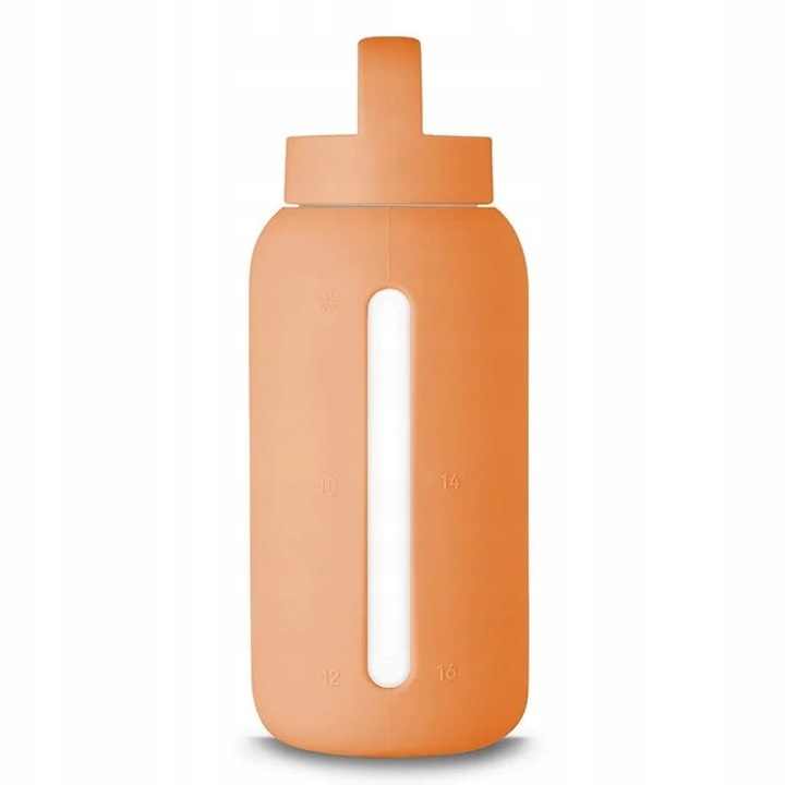 Бутилка, Muuki Tropical Papaya, боросиликатно стъкло, 720 ml, 22,5 x 8,6 cm, оранжево