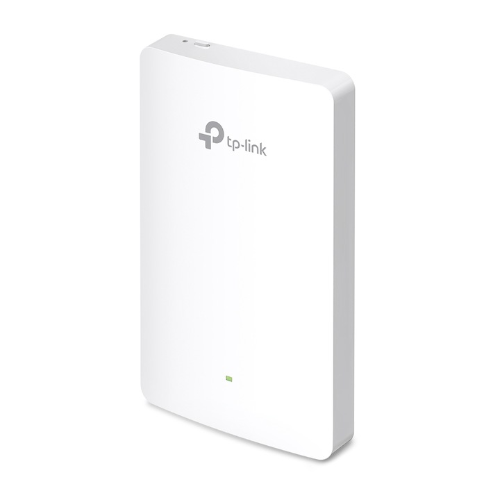 Access Point TP-LINK EAP615-WALL, Двулентов, AX1800, За стенен монтаж, Бял