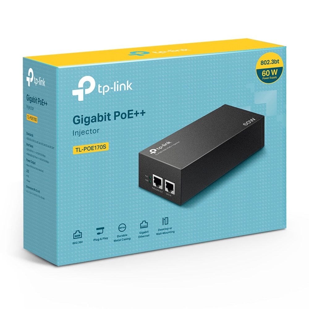 INJECTOR POE++ 60W, TP-LINK - eMAG.ro