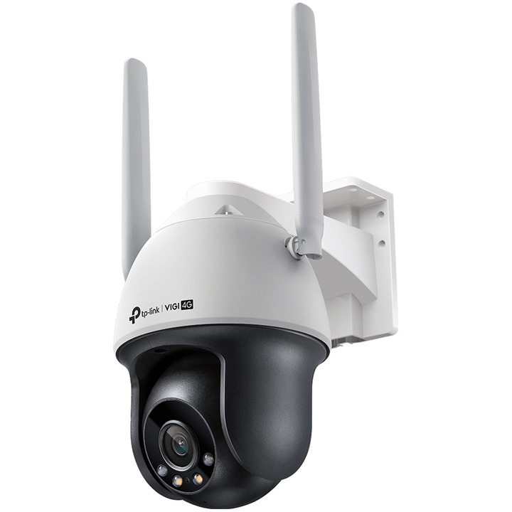 Камера за наблюдение TP-Link VIGI C540-4G, 4MP, SHD, 2560x1440, 4G Pan/Tilt, 360° наблюдение, пълноцветно нощно виждане, интелигентно откриване, автоматично проследяване, вграден микрофон, ONVIF поддръжка, IP66, дистанционно управление