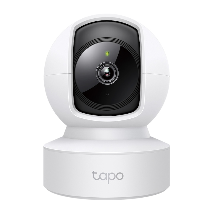 Интелигентна камера за наблюдение TP-Link Tapo C212, С Pan/Tilt 360 градуса, 3MP Ultra HD резолюция на заснемане, Употреба Baby Monitor, Wireless, Night Vision, Засичане на движение, Two-Way Audio, Звукова и светлинна аларма, Гласово управление, Бял