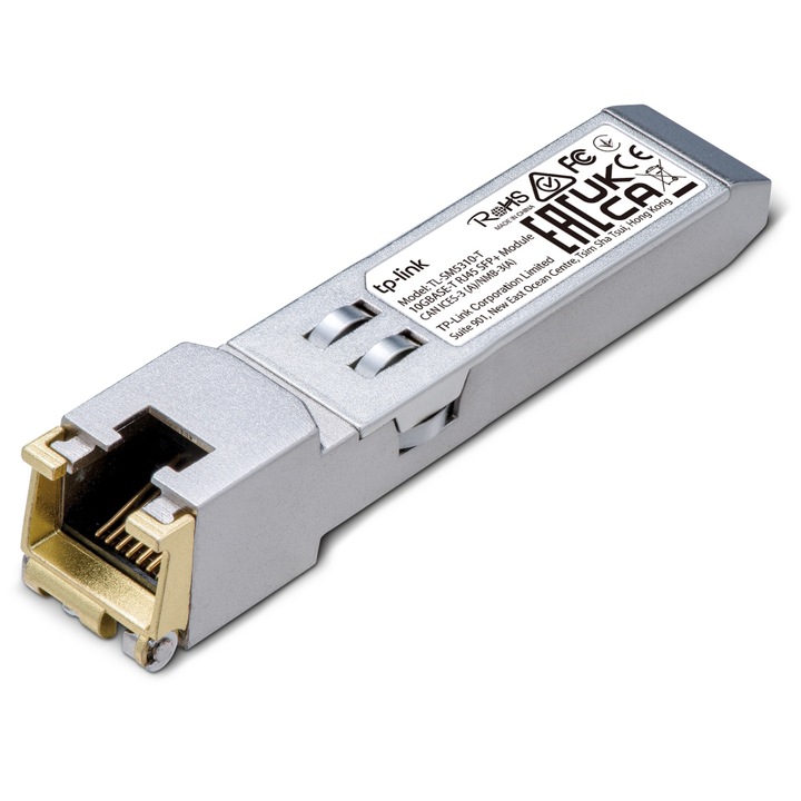 Modul TP-LINK SM5310-T Switch SFP+ 10GBase-T, argintiu