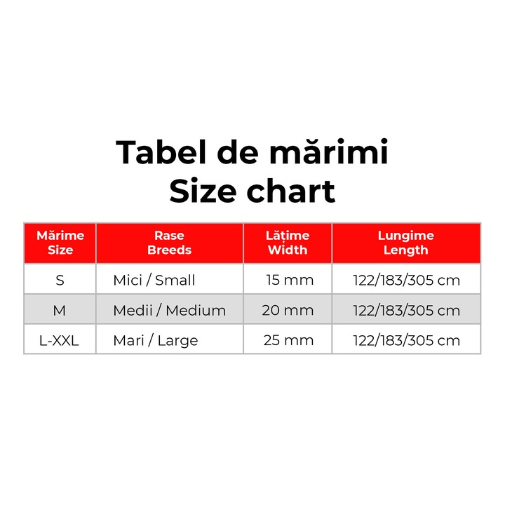 Lesa impermeabila pentru caini, WAUDOG, Collartex, negru, L (25 mm x 183 cm)
