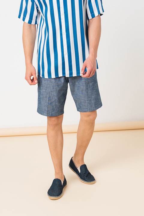 United Colors of Benetton, Pamut rövidnadrág, Sötétkék