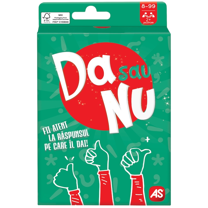 Joc de carti AS Games - Da sau Nu, limba romana