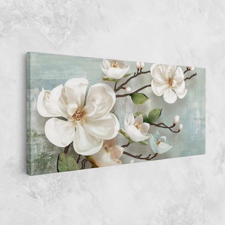 ARTHUB, Vászonkép 40x80 cm, Magnolino | Hálószoba és Nappali, Virágok, Magnóliák