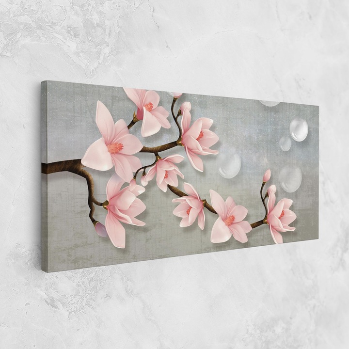 ARTHUB, Vászonkép 60x120 cm, Pink Magnolia | Hálószoba és Nappali, Virágok, Magnóliák