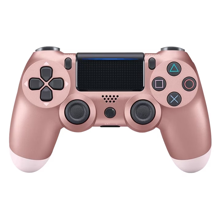 Healife vezeték nélküli vezérlő PS4-hez, 6 tengelyes mozgásérzékelő, érintőpad, rózsaszín