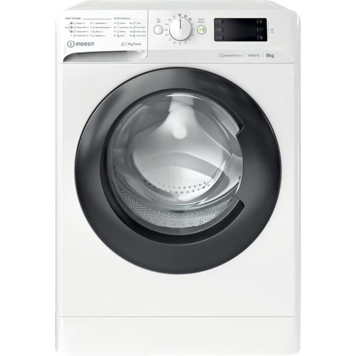 Indesit MTWE 81495 WK EE szabadonálló elöltöltős mosógép, 8kg, Digitális kijelző, B energiaosztály, Fehér