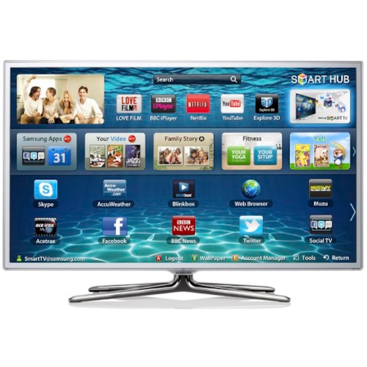 Televizor LED 3D Samsung, 101 cm, Full HD, 40ES6710