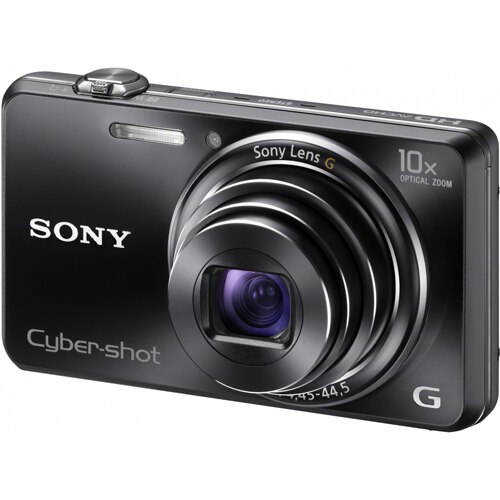 Aparat foto digital Sony Cyber-Shot DSC-WX100, 18.2MP, Black - eMAG.ro