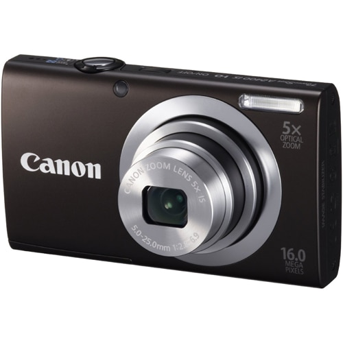 Canon キャノン PowerShot A2400 IS Aparat foto digital Canon PowerShot A2400 IS, 16MP, Black - eMAG.ro