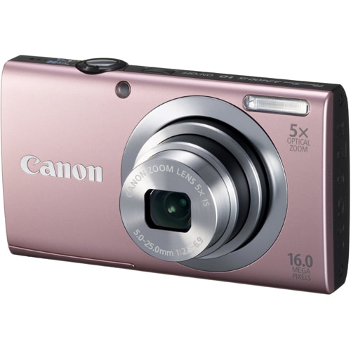 ESV89 【美品】Canon PowerShot A2400 IS Aparat foto digital Canon PowerShot A2400 IS, 16MP, Pink - eMAG.ro