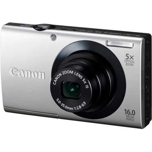 Aparat foto digital Canon PowerShot A3400 IS, 16MP, Silver - eMAG.ro