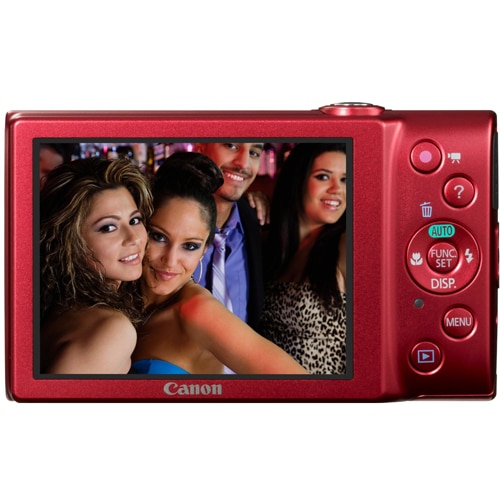 Aparat foto digital Canon PowerShot A4000 IS, 16MP, Red - eMAG.ro