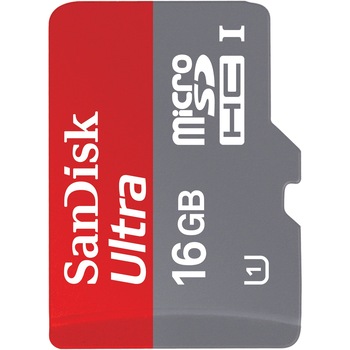 Card de memorie SanDisk MicroSDHC Ultra Android, 16GB, Class 10 + Adaptor Card de memorie SanDisk MicroSDHC Ultra Android, 16GB, Class 10 + Adaptor