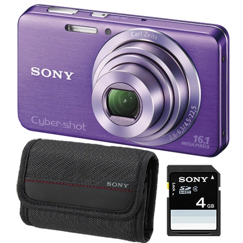p*1様 SONY Cyber-shot W630 パープル Aparat foto digital Sony Cyber-Shot W630, 16.1MP, Purple + Husa