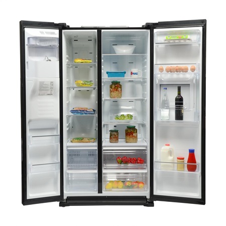 Side by side Samsung RS7778FHCBC, 543 l, Clasa A++, Full No Frost, H 178.9 cm, Negru