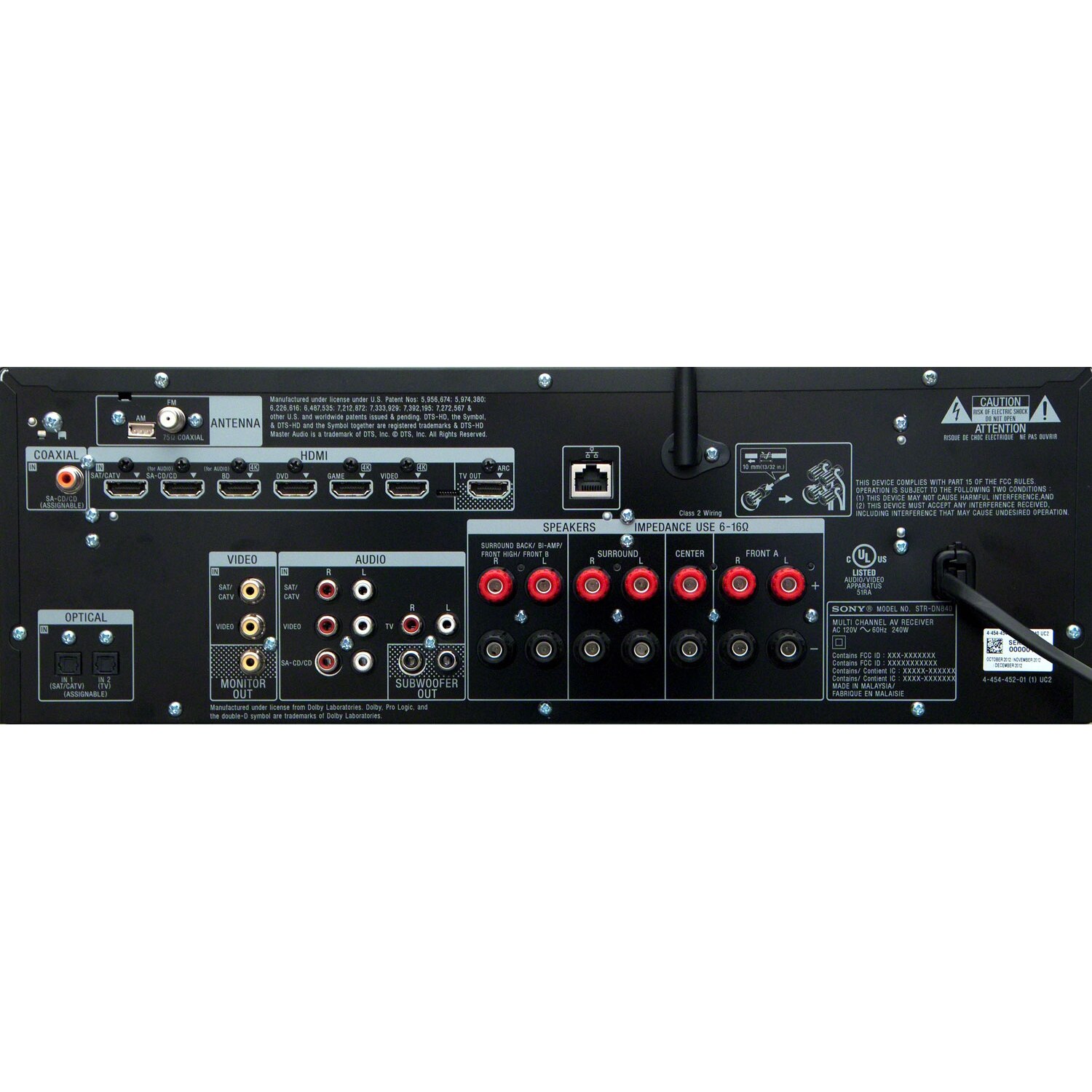 Receiver Sony STR-DN840, 7 canale, 150W RMS, Negru - eMAG.ro