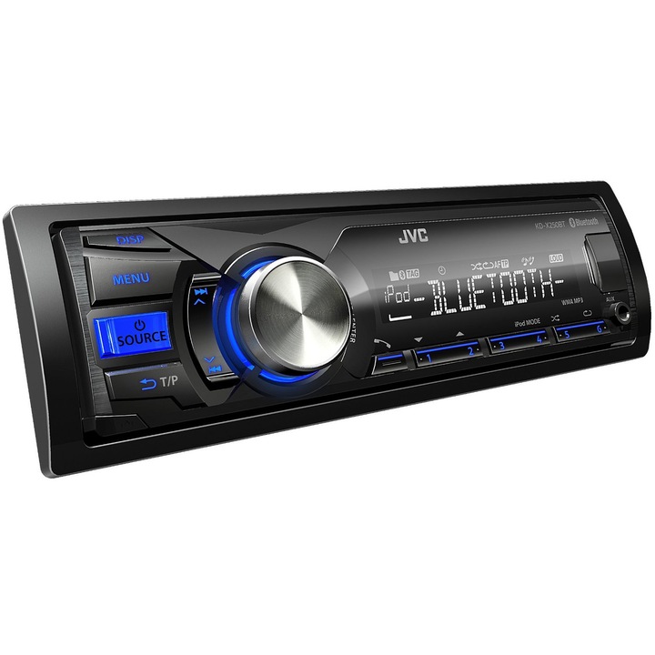 Radio auto JVC KD-X250BTEY, Bluetooth, 4x50W, USB, AUX