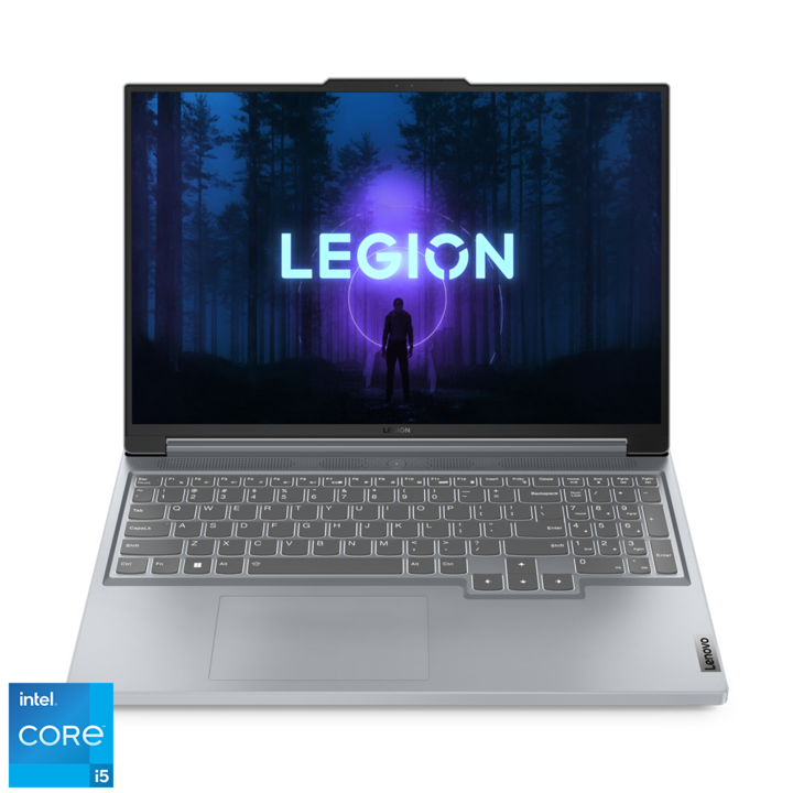 Lenovo Legion Slim 5 16IRH8 16" WQXGA IPS 165Hz 300nits Gamer laptop, Intel Core i5-13500H, 16GB, 1TB, NVIDIA GeForce RTX 4050 6GB, Windows 11 Home, Magyar billentyűzet, Szürke