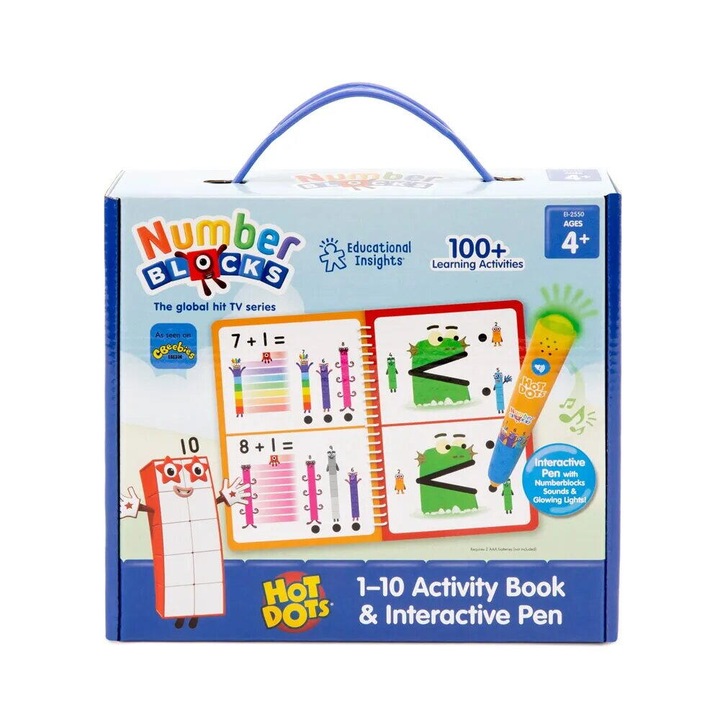 Joc educativ Hot Dots® Numberblocks - Carte cu activitati de la 1 la 10 si creion interactiv