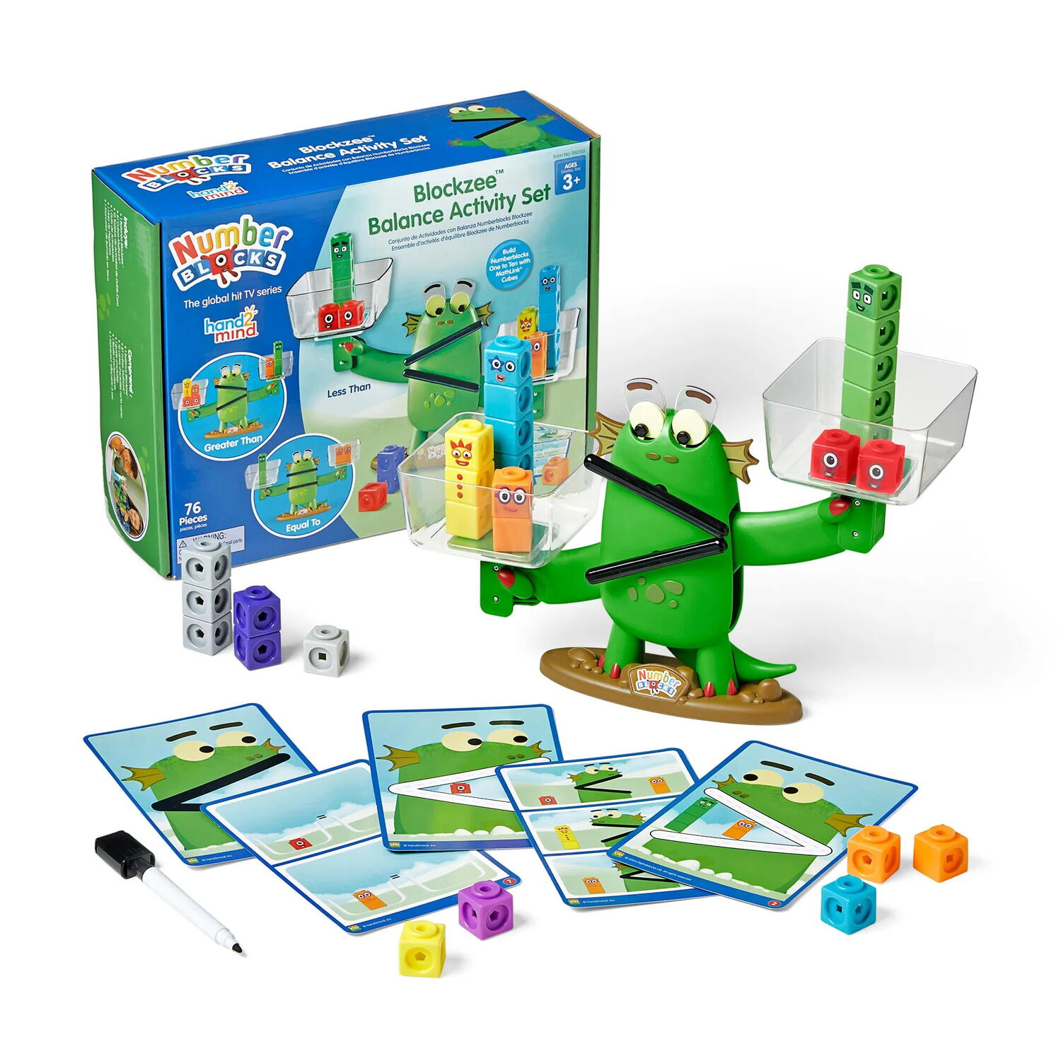 Joc educativ Learning Resources, Numberblocks - Blockzee, Balanta cu activitati