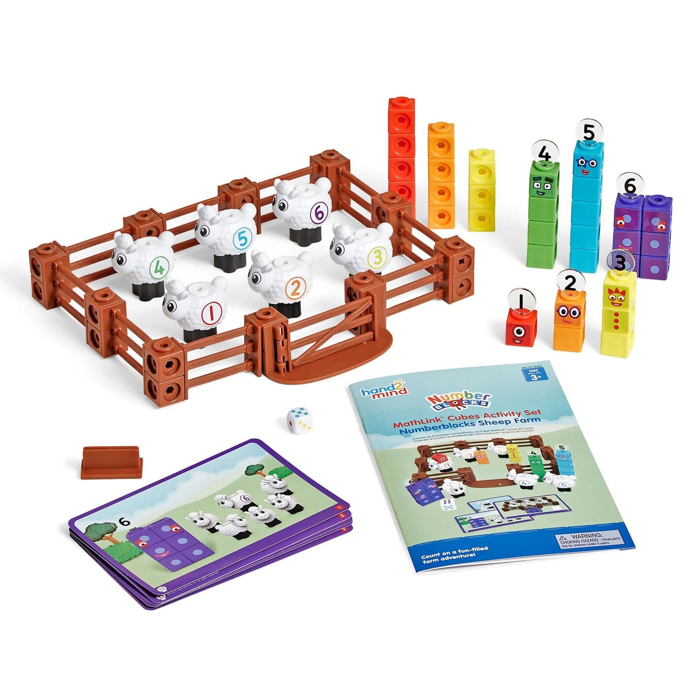 rooms 03Kinamera & 02KinNM Factor 2本セット Joc educativ Learning Resources, Numberblocks - MathLink Cubes