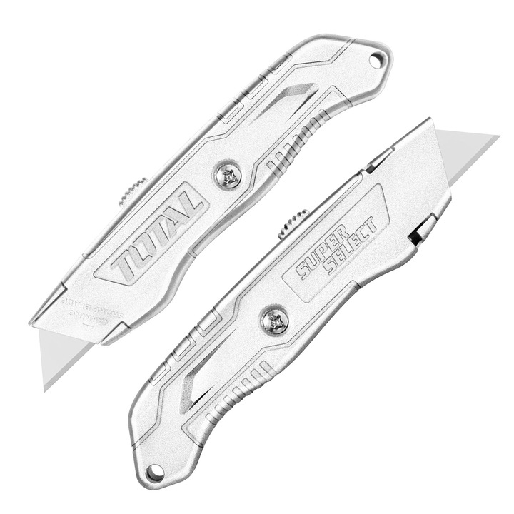 Cutter Total, aliaj de aluminiu, auto-blocare, 61x19mm