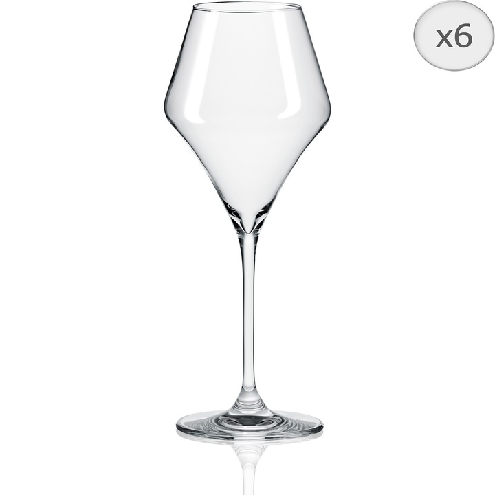 Set 6 pahare vin RONA Aram, cristalin, 270 ml