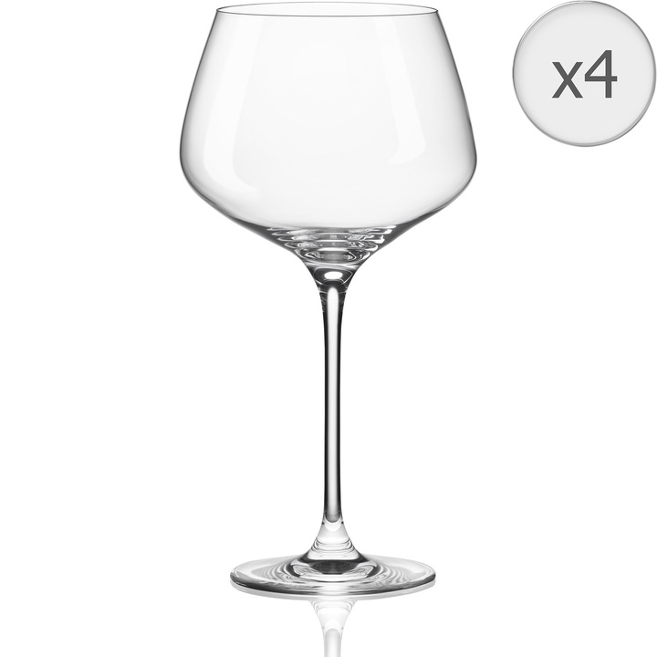 Set 4 pahare vin RONA Charisma, cristalin, 720 ml
