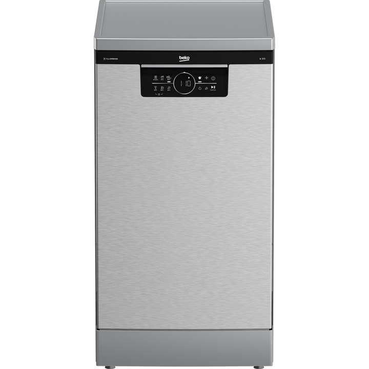 Beko BDFS26120XQ Keskeny mosogatógép, 11 teríték, E energiaosztály, AquaIntense, Inox