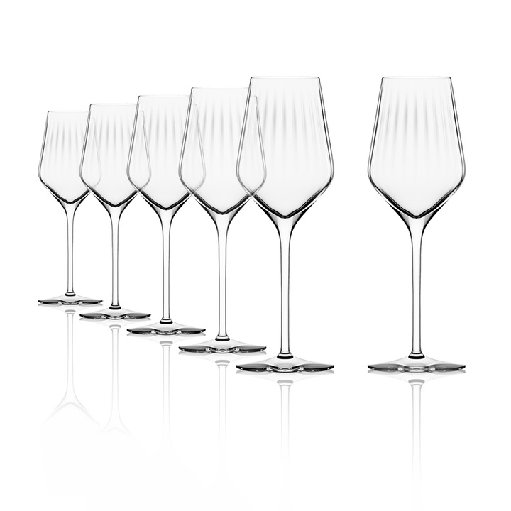 Set 6 pahare Stolzle Symphony, vin alb, sticla cristalina, 405ml