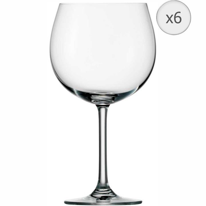 Set 6 pahare Stolzle Weinland, burgundy, sticla cristalina, 650ml