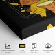 Tablou Canvas, 30x40 cm, Dormitor Si Living, Moderne, Colaje, Pineapple Yellow Splash