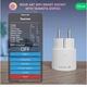 Комплект 4 смарт контакта Nous A8T, Wi-Fi, Tasmota, Поддържа MQTT, Мониторинг на консумацията, ESP32 модул, 10A, 2300W