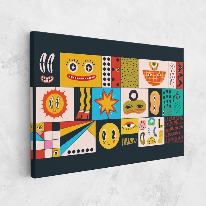 Tablou Canvas, 20x30 cm, Dormitor Si Living, Moderne, Colaje, Cool Eye Shape