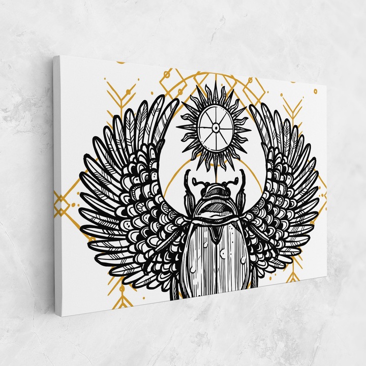 Tablou Canvas, 90x140 cm, Dormitor Si Living, Moderne, Digitale, Cool Art 02