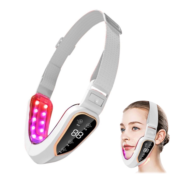 Aparat lifting facial, Latauar, masaj cu vibratii pentru barbiei, terapie cu lumini fotonice