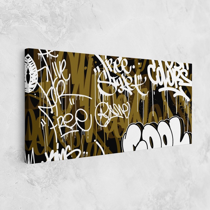 Tablou Canvas, 40x80 cm, Dormitor Si Living, Moderne, Graffiti, Cool Graffiti