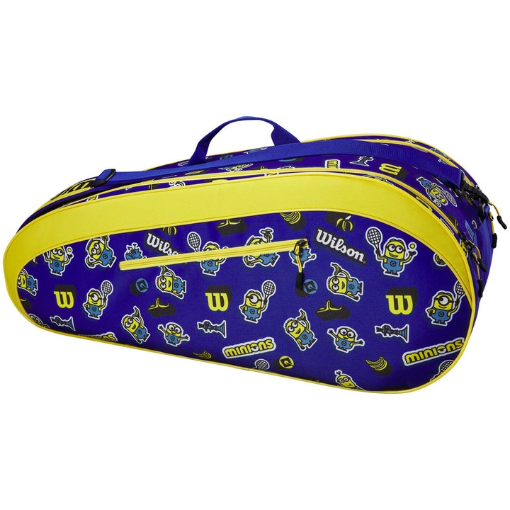Чанта за тенис Wilson Minions v3.0 Team 6, Син/Жълт