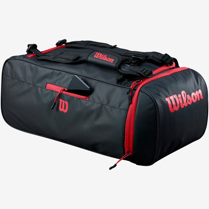 Geanta sport pentru echipament Wilson, negru
