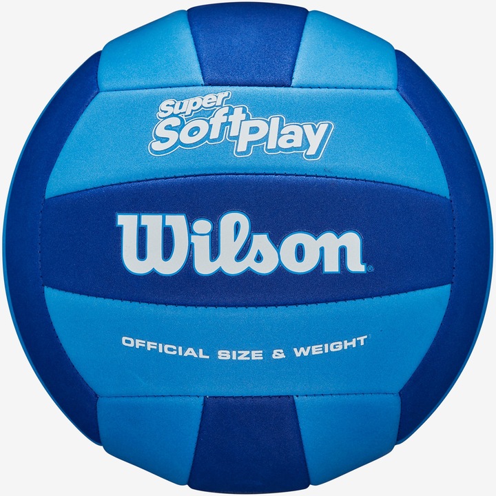 Волейболна топка Wilson Super Soft Play, life size, Син