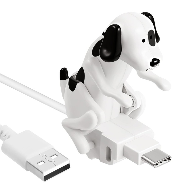 Cablu incarcare telefon, caine necinstiti, USB tip C, Lungime 1m, fast charge 5V/2A, alb/Negru, type C, Nybgyy®, Samsung, MacBook, Google Pixel, Nexus 6P, LG V20 G5, HTC 10