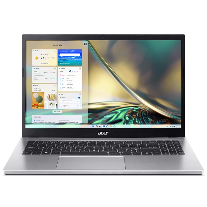 Laptop Acer Aspire 3 A315 cu procesor Intel Core i5-1235U, 15.6", Full HD, IPS, 20GB DDR4, 1TB SSD, Windows 11 Pro, Pure Silver